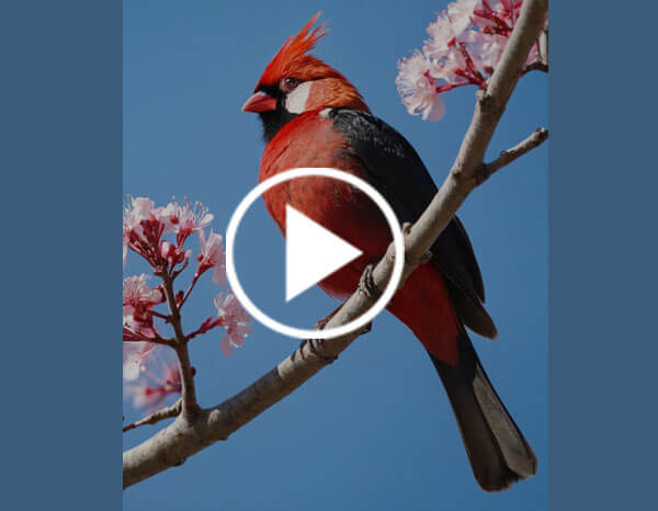 The northern cardinal (Cardinalis cardinalis)